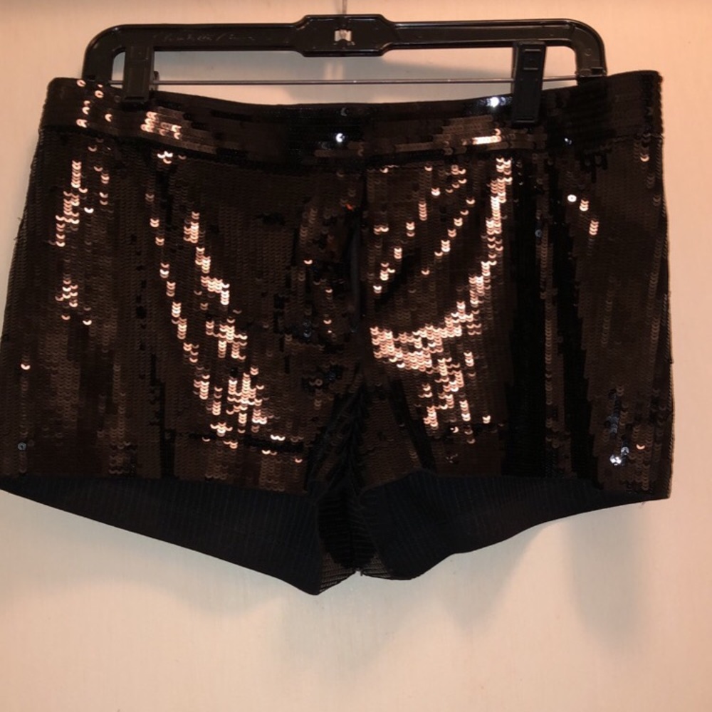 New Years Eve, Christmas party sequined black shorts